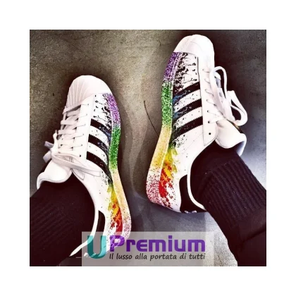 Adidas Superstar Pride Multicolor Schizzi di Colore Vernice