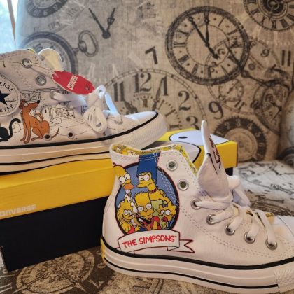 Converse All Star Personalizzata a mano The Simpson