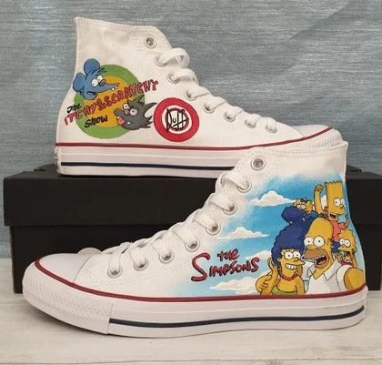 Converse All Star Personalizzata The Simpson 1
