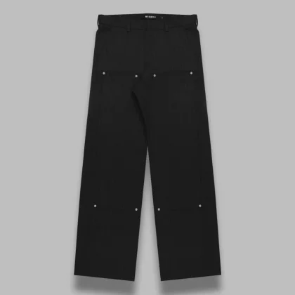 pinstripe carpenter trousers