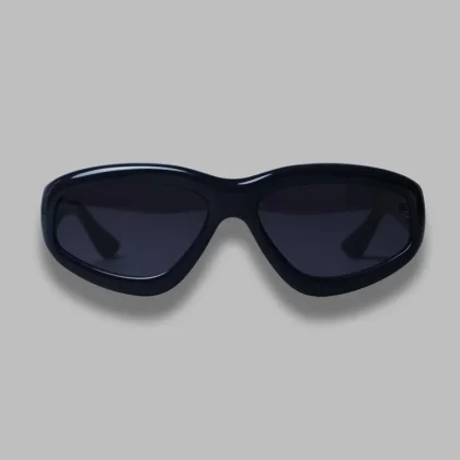 irfan sunglasses - mediterranee acetate, black lens - made in japan