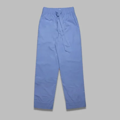 poplin pyjamas pants - cornflower blue - 100% organic cotton - made in portugal