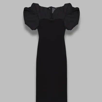 isatis fitted knit dress