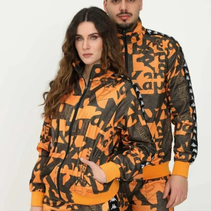 Kappa Tuta Completa Graphik Orange Black