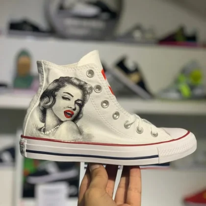 Converse All Star Personalizzata Marilyn Monroe Classica