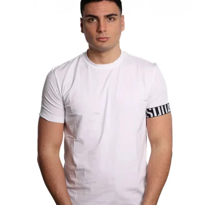 Dsquared2 T-Shirt Mezza Manica Bianco Logo Nero